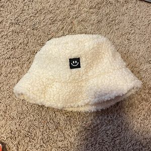 Fuzzy bucket hat